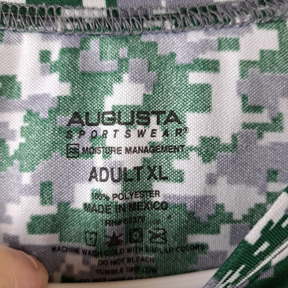 Oakland Athletics Tshirt Mens XL Camo Pixels Augusta Sportswear 100% Poly NWOT - Picture 3 of 6
